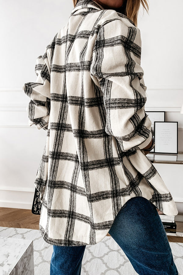 The Rocky Mountain Brown/Cream Plaid Shacket