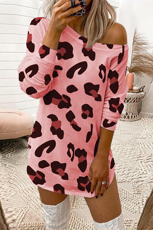 My Wild Side Animal Print T-shirt Dress