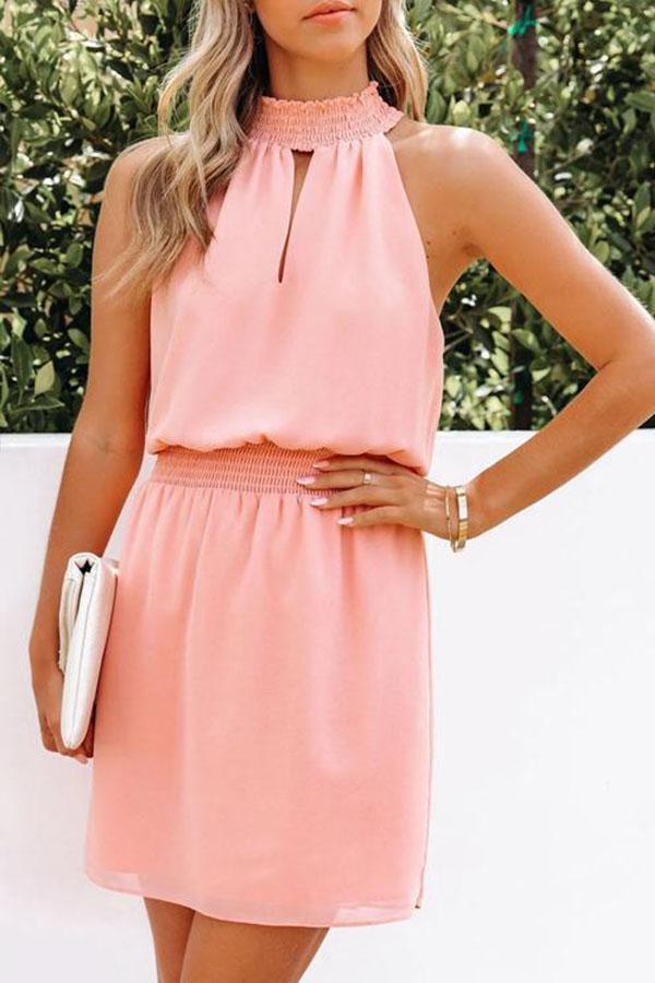 Smocked Halter Dress