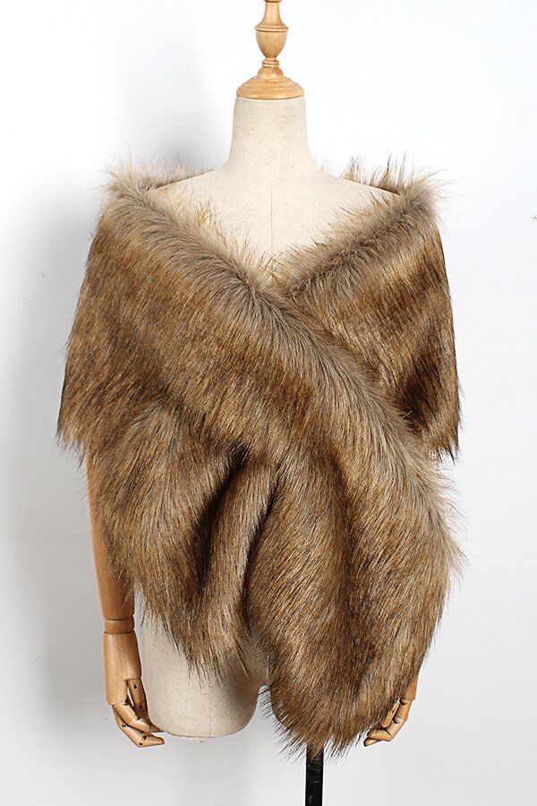 Eco-friendly Fur Soft Shawl