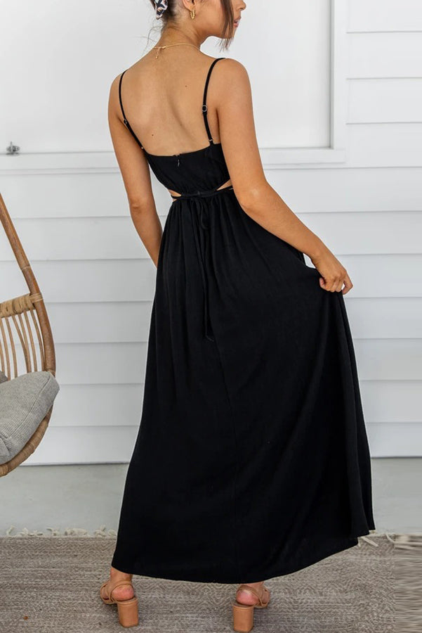 Meet You Outside Cutout Maxi Dress