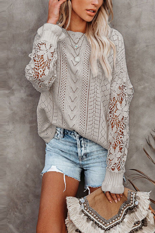 Modern Round Neck Plain Sweater