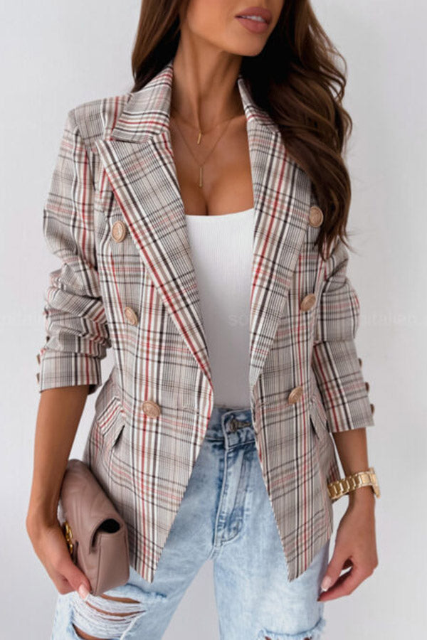 Plaid Suit Jacket