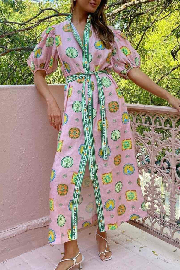 Holiday Seal Print Maxi Dress