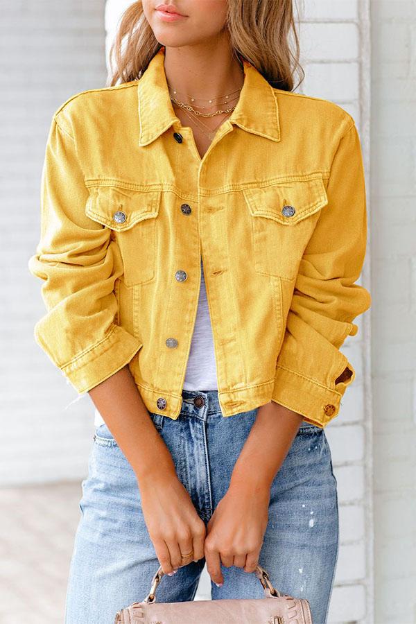 Plain Denim Jacket