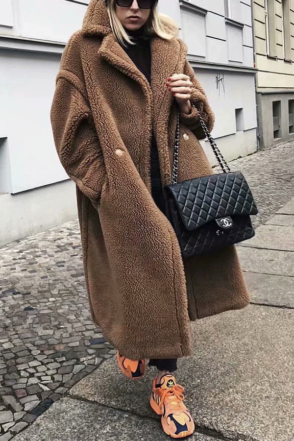 Lamb Wool Coat Plus Size