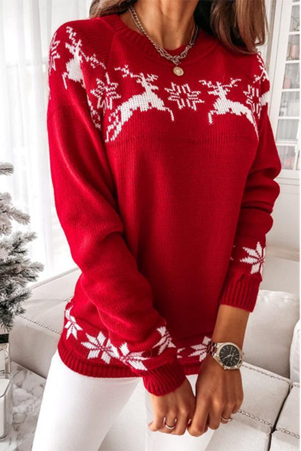 Christmas Long-sleeved Knitted Sweater