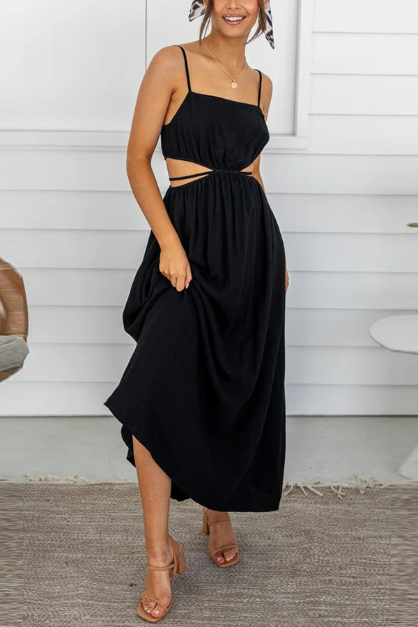 Meet You Outside Cutout Maxi Dress