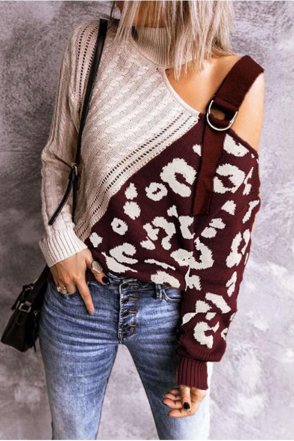 Casual Wear Mandarin Collar Sweater