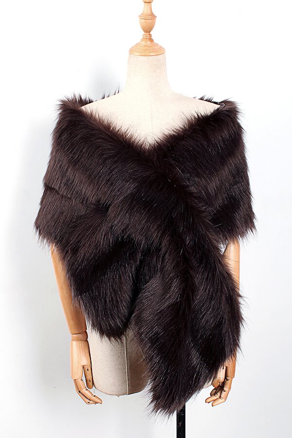 Eco-friendly Fur Soft Shawl