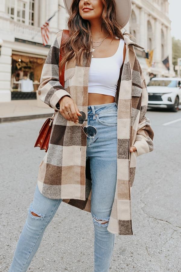 Plaid Shacket Jacket