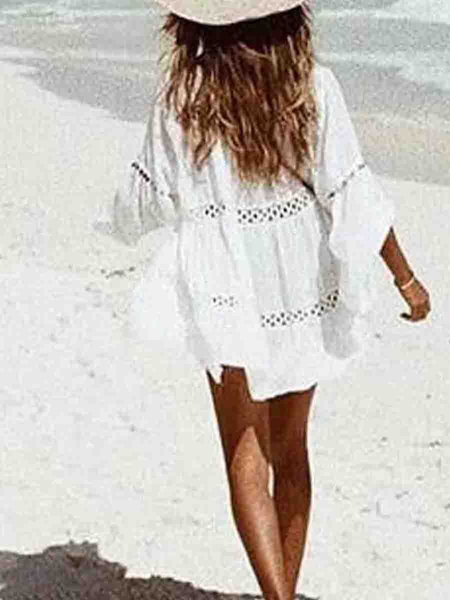 Print Hollow-out White Cover-Up