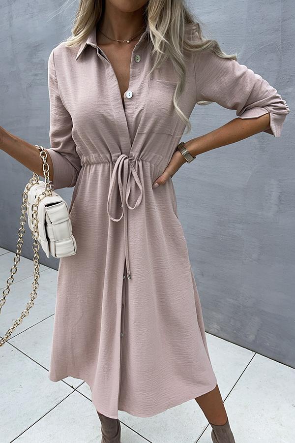 Button Up Midi Dress