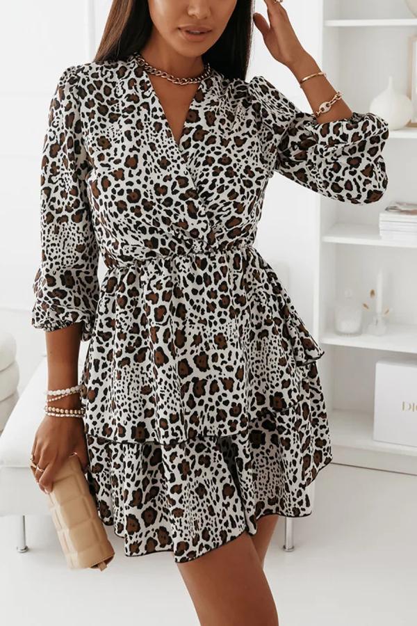 Floral Tiered Mini Dress
