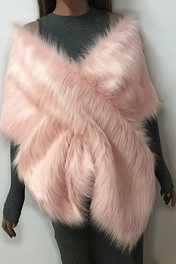 Eco-friendly Fur Soft Shawl