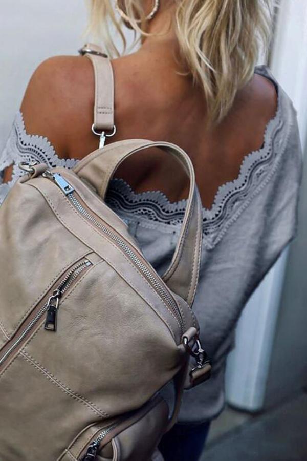 Casual Lace Stitching Sweater