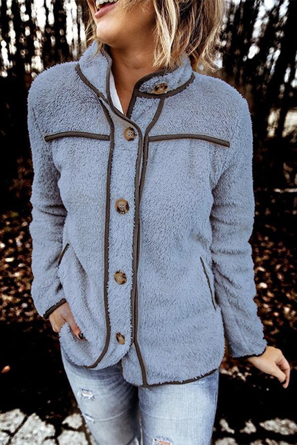 Paneled Long Sleeve Coat