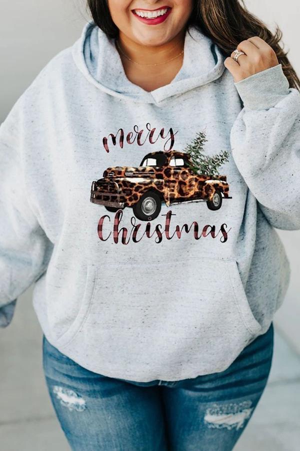 Sporty Plain Casual Long Sleeve Hooded Sweatshirt
