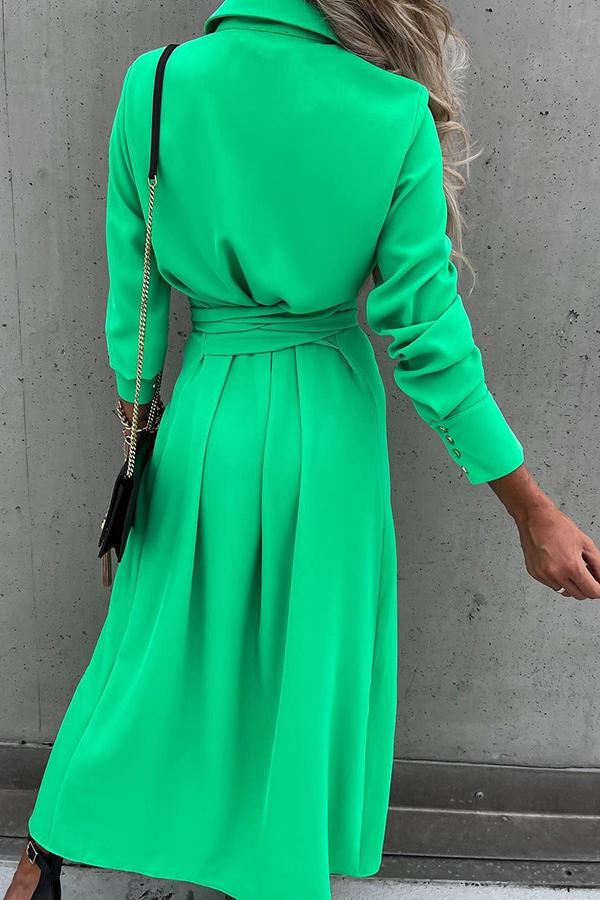 Button Down Shirt Midi Dress