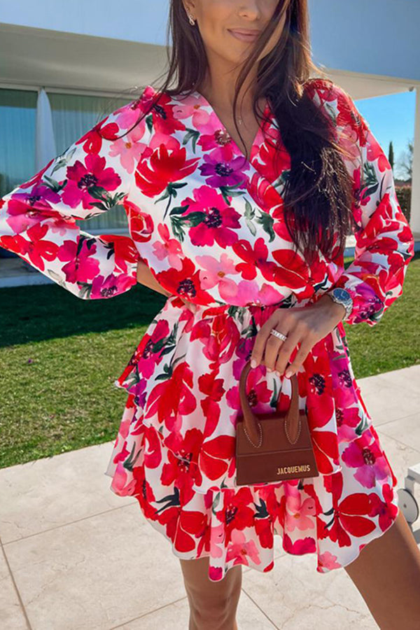 New Fashion Printed Long Sleeve Dress