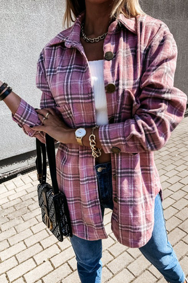The Rocky Mountain Brown/Cream Plaid Shacket