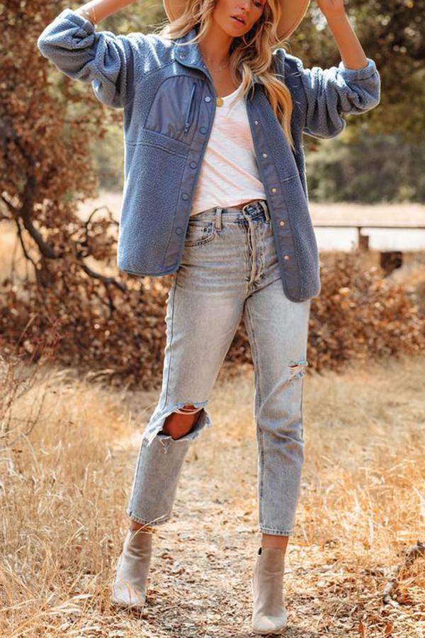 Pocketed Fleece Jacket