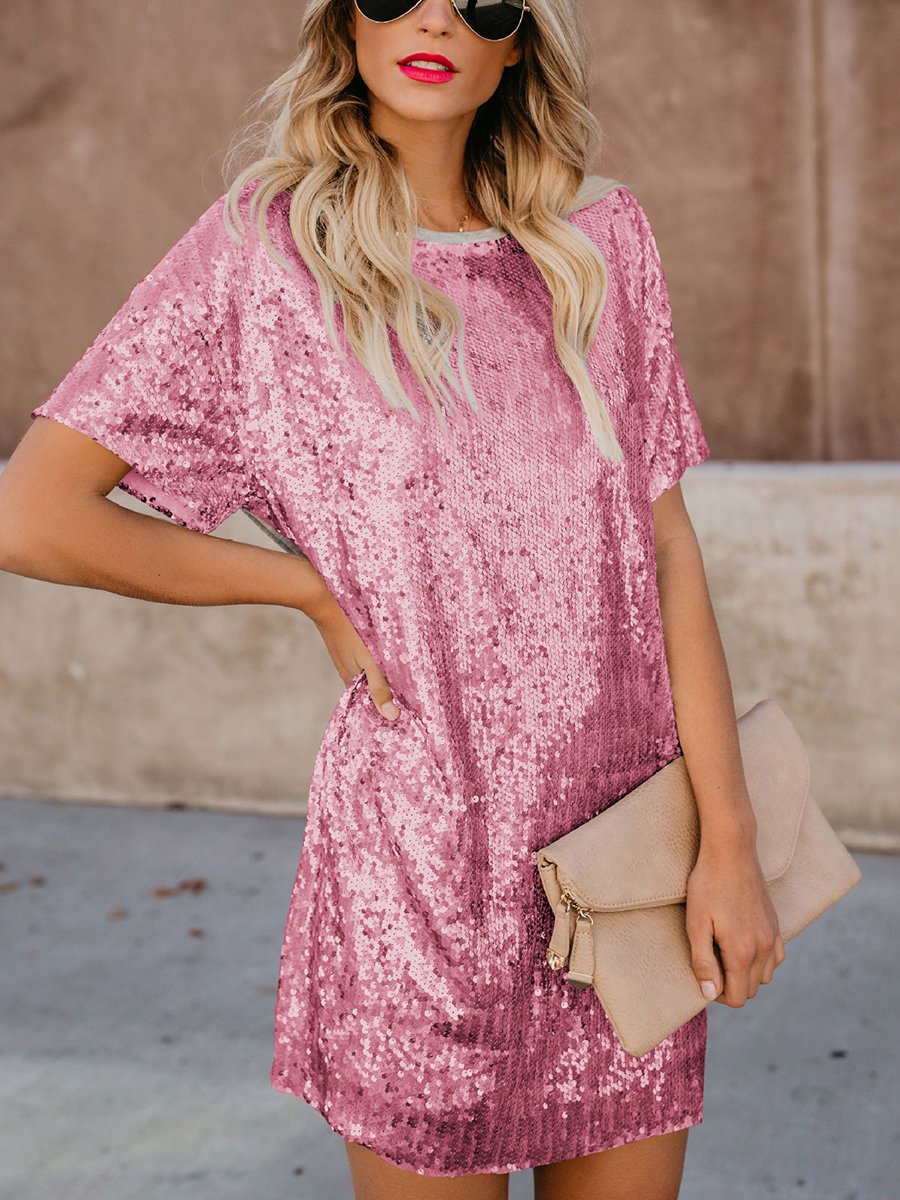 Vanguard On Trend Bright Patchwork Short Sleeve Dress
