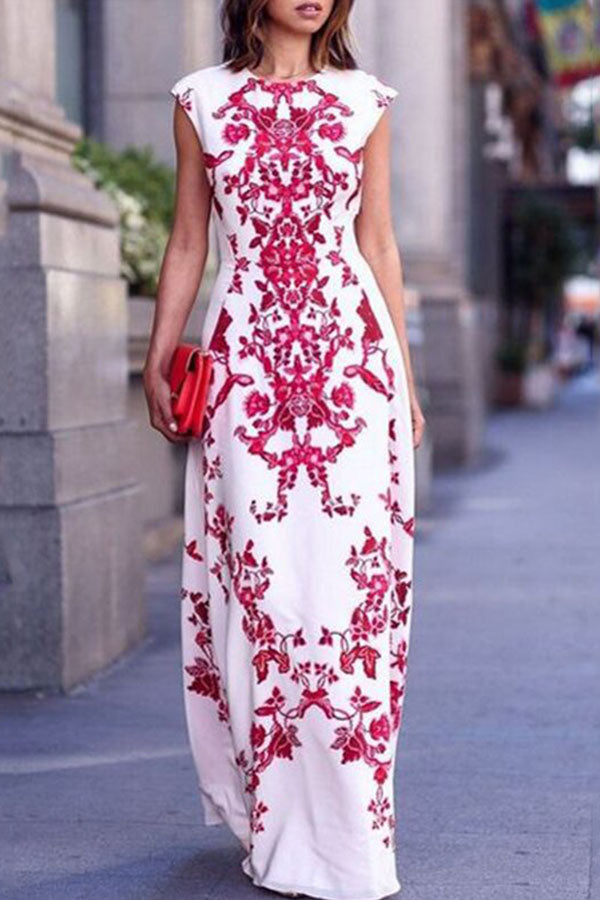 Fashion Graphic Print Sleeveless Dress