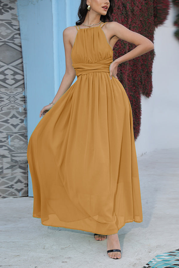 Women's Chiffon Long Temperament Commuter Dress