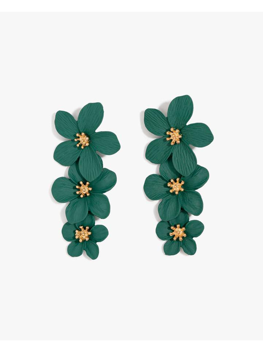 ODYSSEY STATEMENT EARRINGS - EMERALD