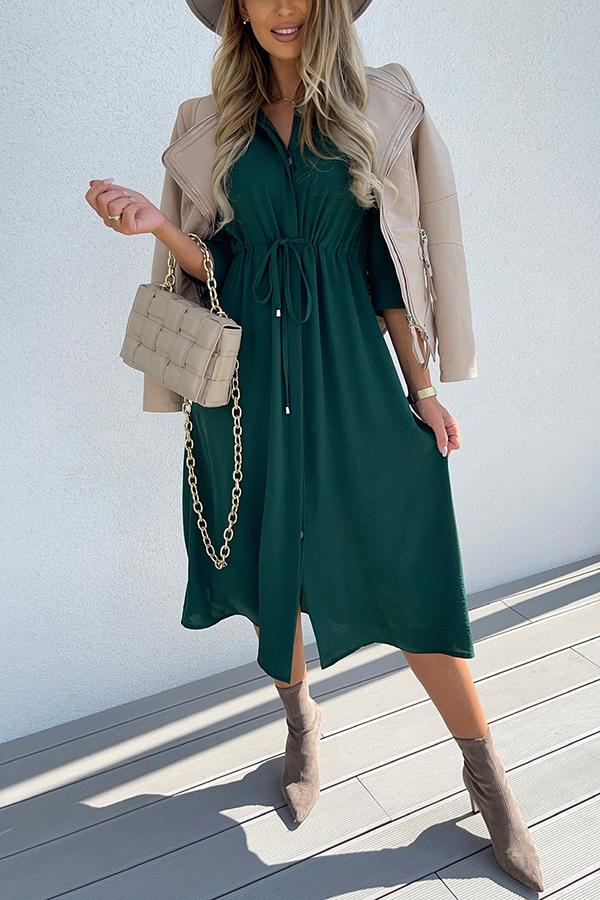 Button Up Midi Dress