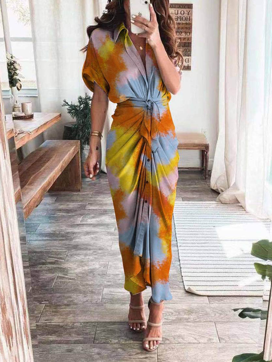 New print dress