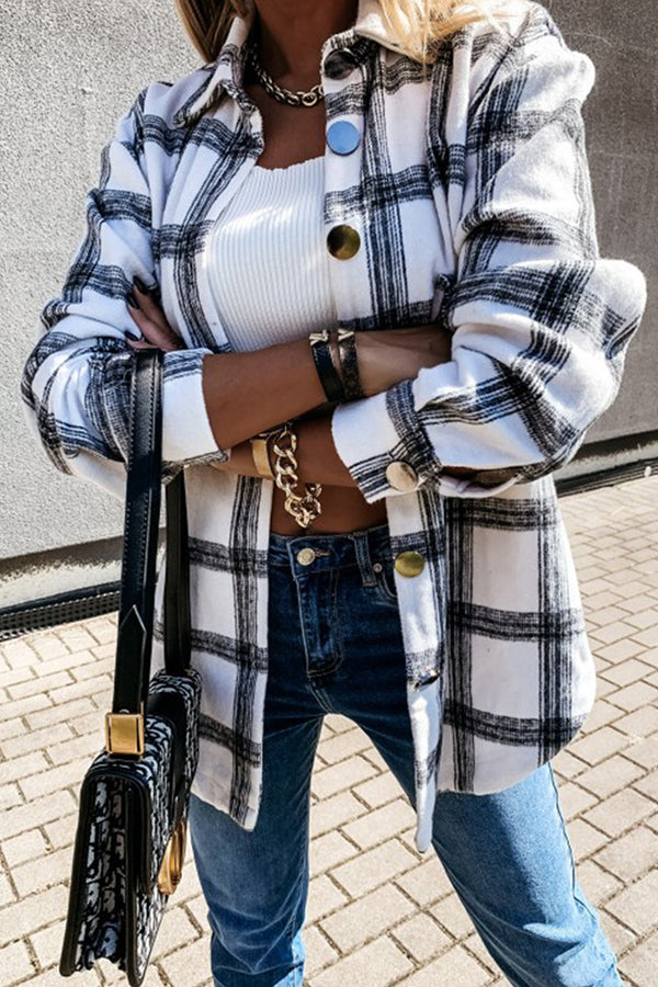The Rocky Mountain Brown/Cream Plaid Shacket