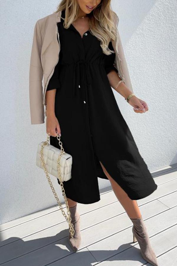 Button Up Midi Dress