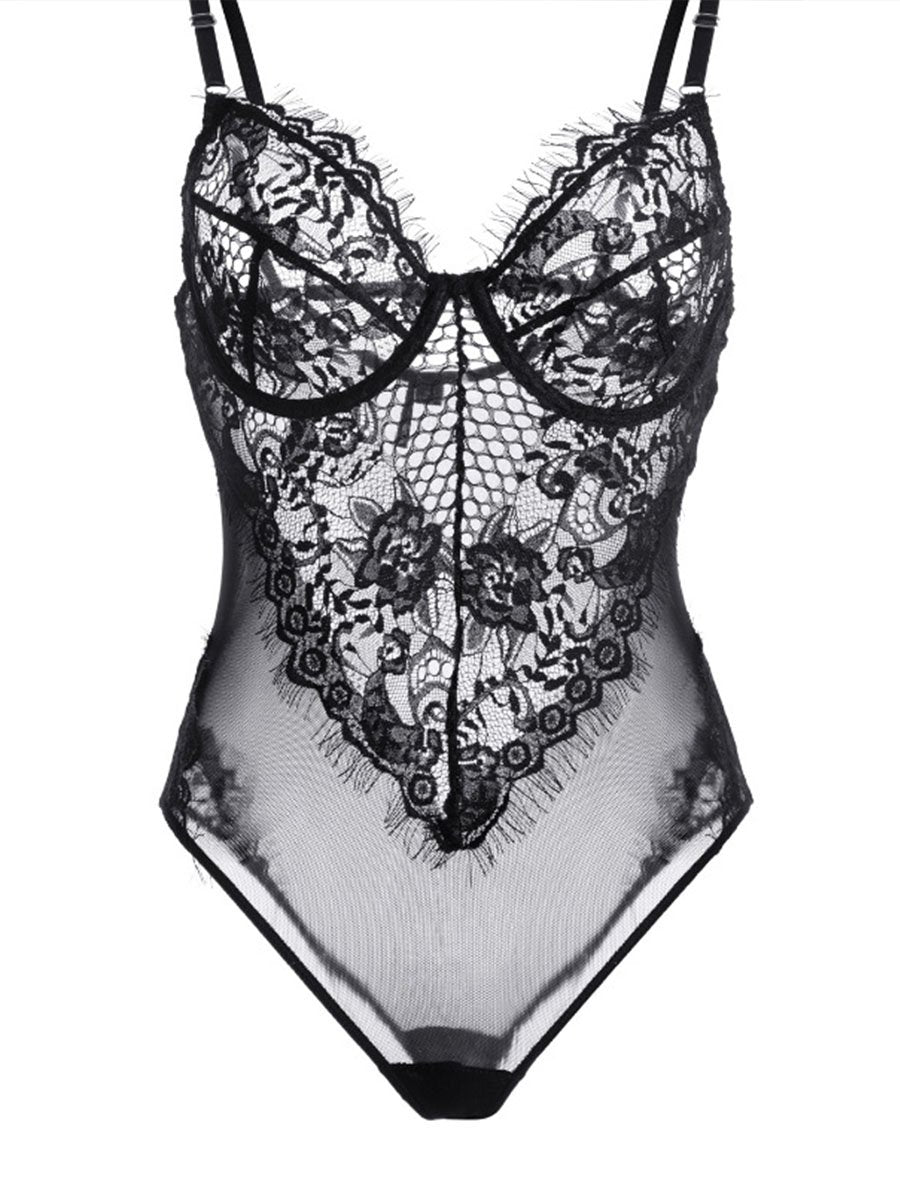 UP ALL NIGHT BLACK TEDDY