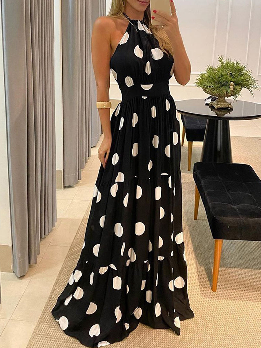 Peacock Feather Print Dress