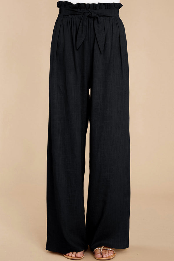 Women's Loose Cotton Linen Casual Trousers