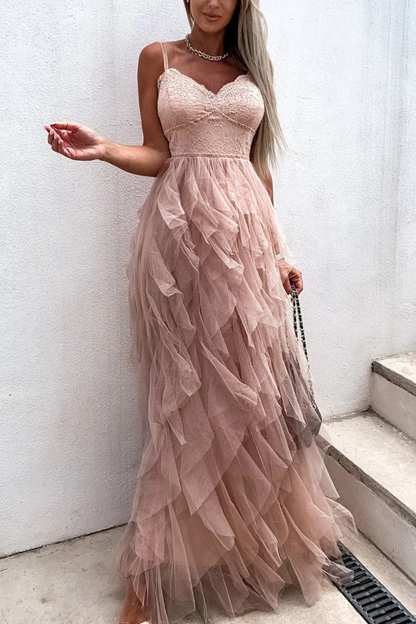 Sexy Lace Long Party Dress
