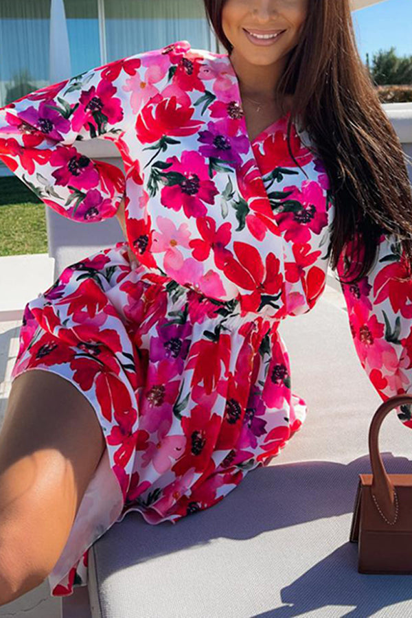 New Fashion Printed Long Sleeve Dress