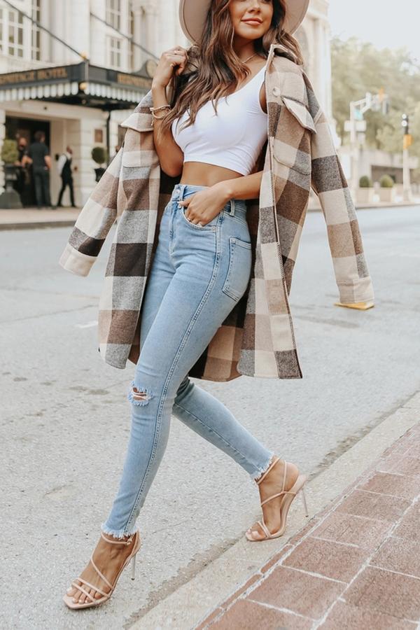 Plaid Shacket Jacket