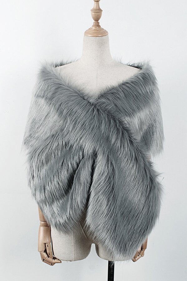 Eco-friendly Fur Soft Shawl