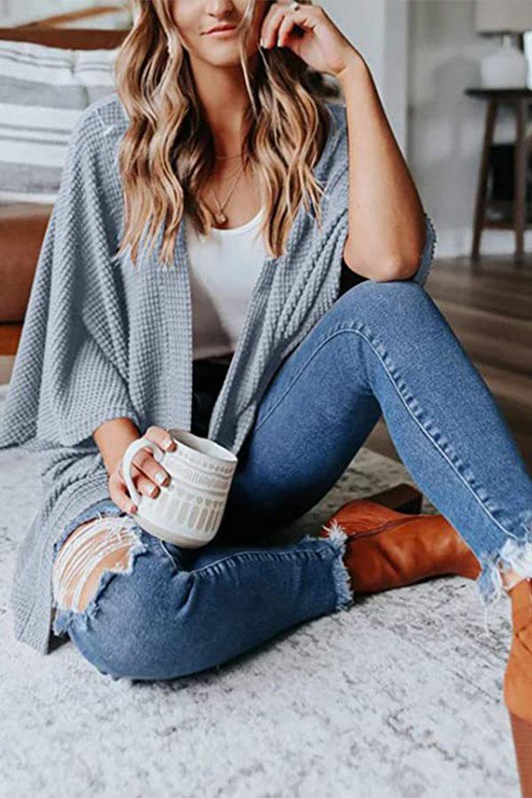 Waffle Kimono Cardigan
