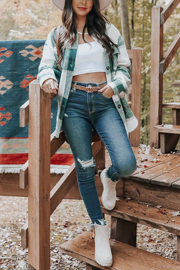 Plaid Pocketed Shacket