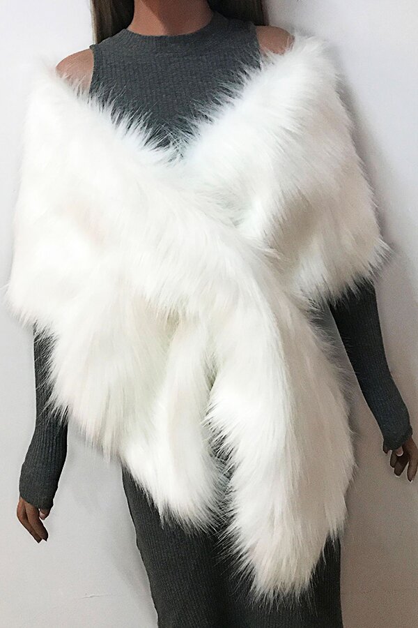 Eco-friendly Fur Soft Shawl