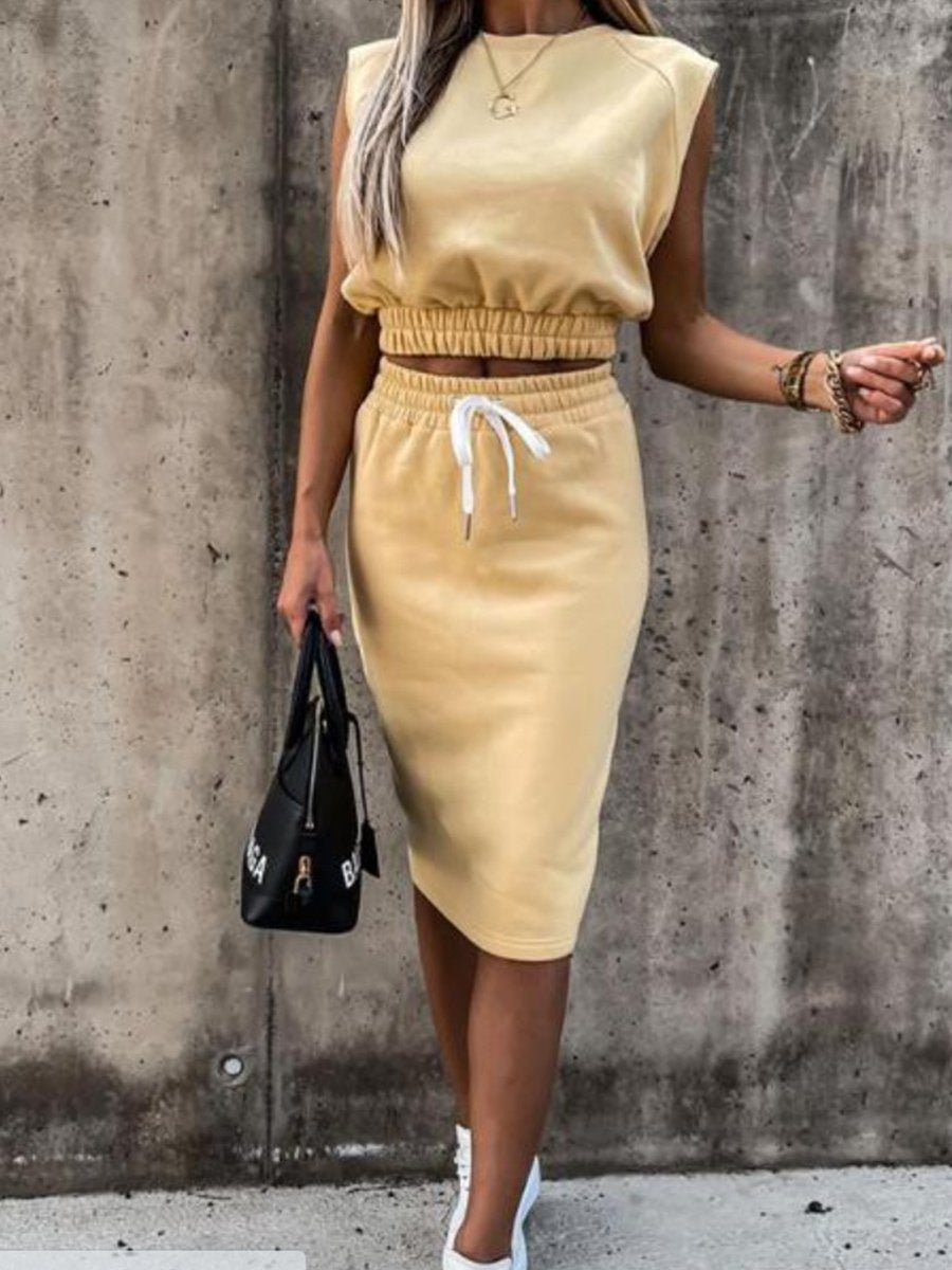 Enjoy Today Sporty Style Dress Suit