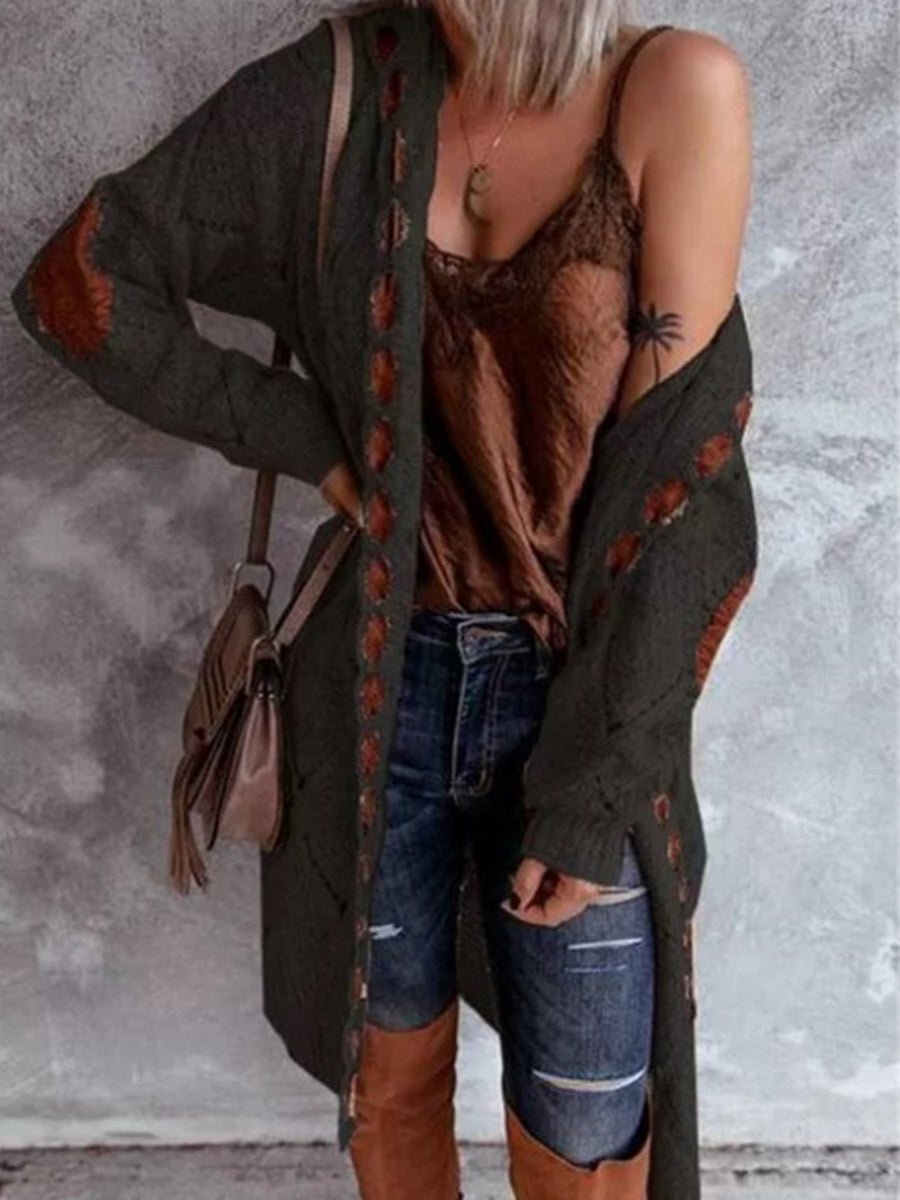 Hooded Knitted Cardigan