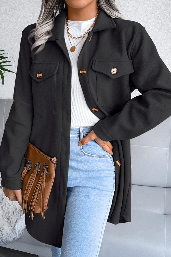 Pocketed Belted Coat