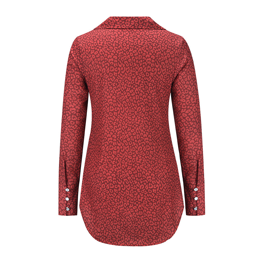 Leopard Print Shirt Dress