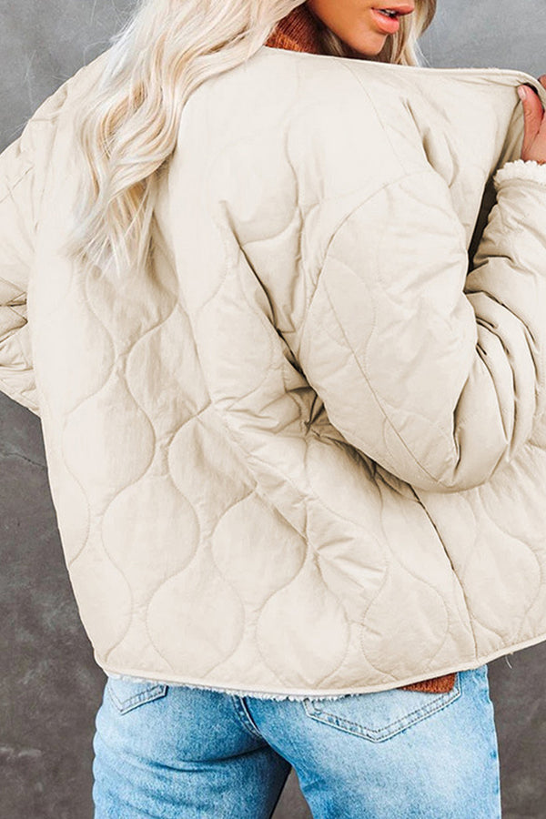 Solid Casual Warm Jacket