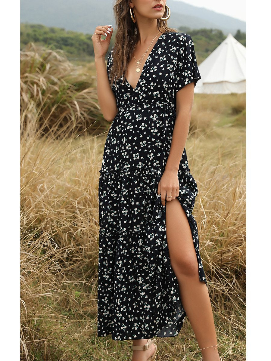 Bohemia Dress With Lotus Edge